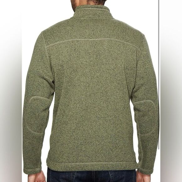 The North Face Men’s Green Fleece Quarter Zip Pullover Jacket - Picture 2 of 10